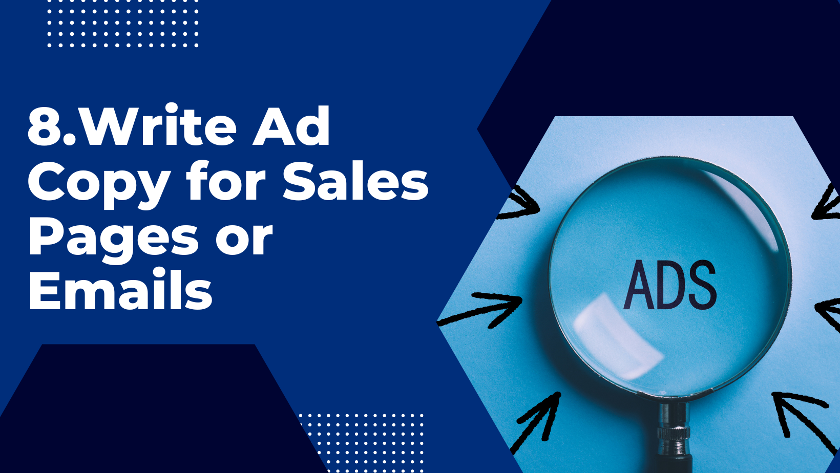 Write Ad Copy for Sales Pages or Emails