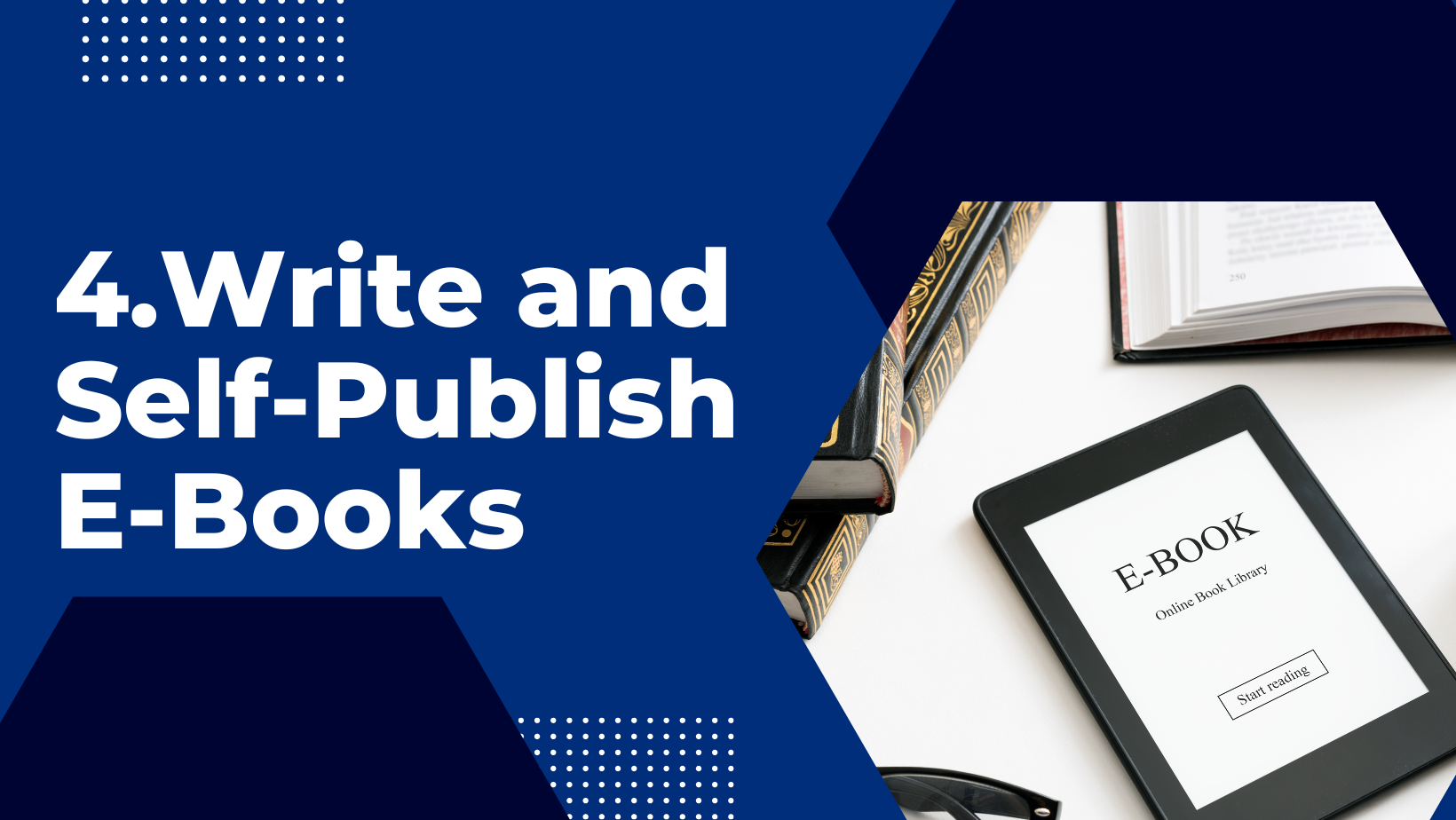 Write and Self-Publish E-Books